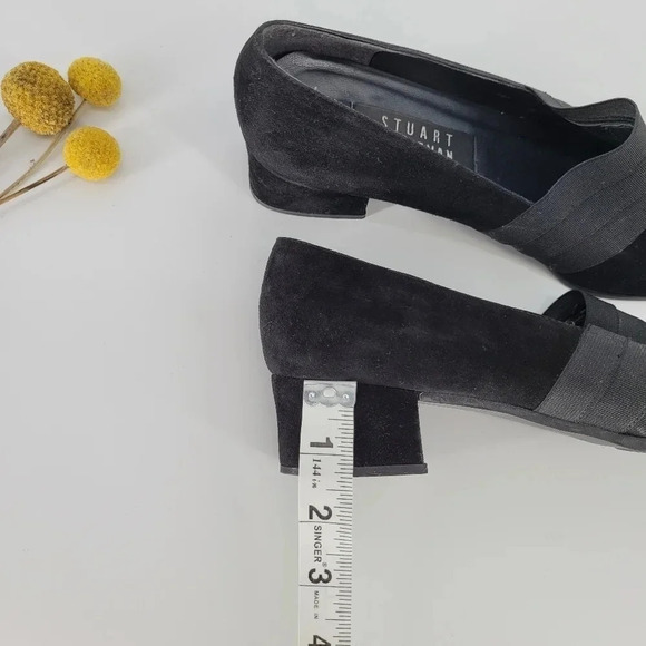 STUART weitzman suede black heel pumps size 8 - Picture 12 of 12